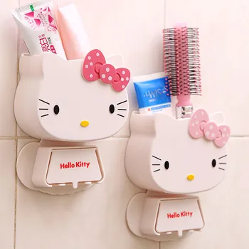 1 PC Cartoon Toothbrush Holder Hooks Hello Kitty Storage Box Adhesive Bathroom Accessories Paste Toothbrush Organizer Container
1 PC Cartoon Toothbrush Holder Hooks Hello Kitty Storage Box Adhesive Bathroom Accessories Paste Toothbrush Organizer Container