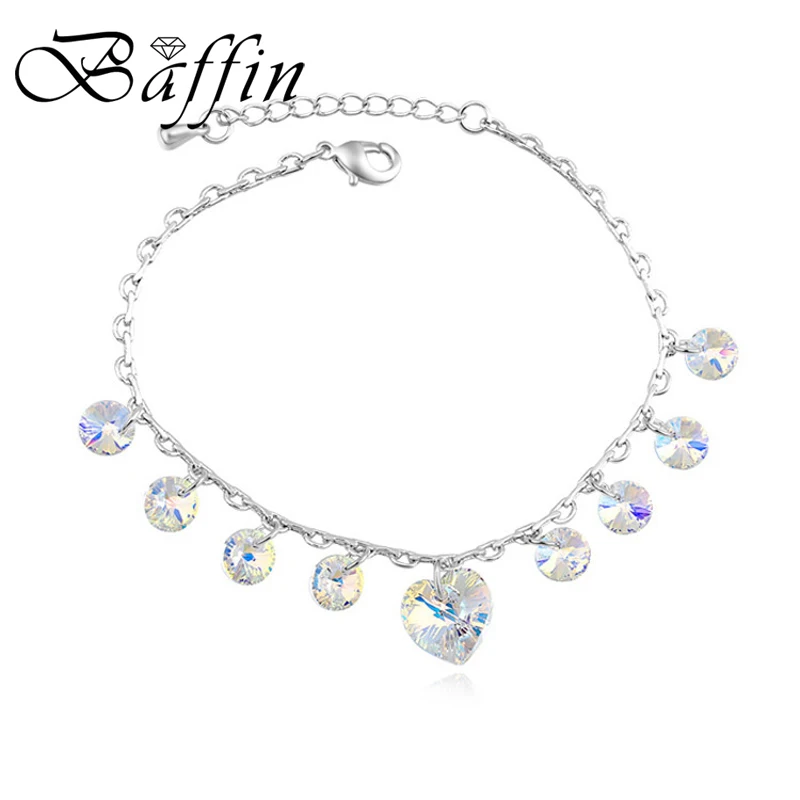 Baffin Bohemian Genuine Crystals from Swarovski Heart Charm Bracelets Silver Color Pulseras Women Jewelry for Mother Gifts
Baffin Bohemian Genuine Crystals from Swarovski Heart Charm Bracelets Silver Color Pulseras Women Jewelry for Mother Gifts