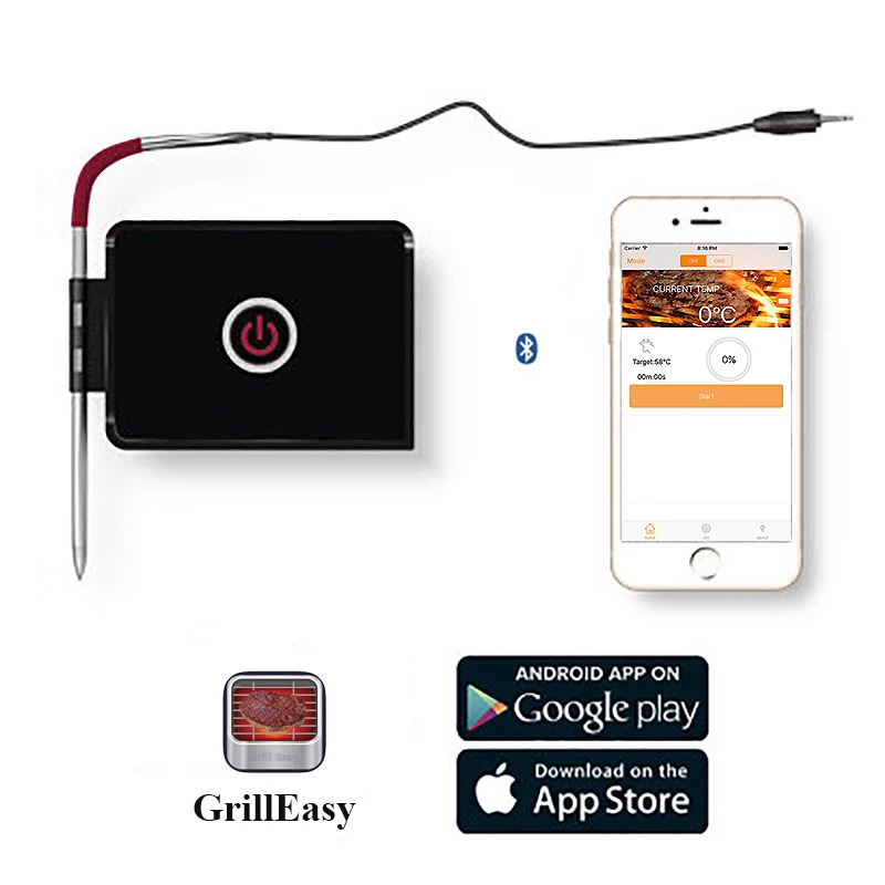 App-controlled Bluetooth Grill Thermometer Kitchen Accessories BBQ Tools Outdoor Cooking Meat Thermometer with Sensor
App-controlled Bluetooth Grill Thermometer Kitchen Accessories BBQ Tools Outdoor Cooking Meat Thermometer with Sensor