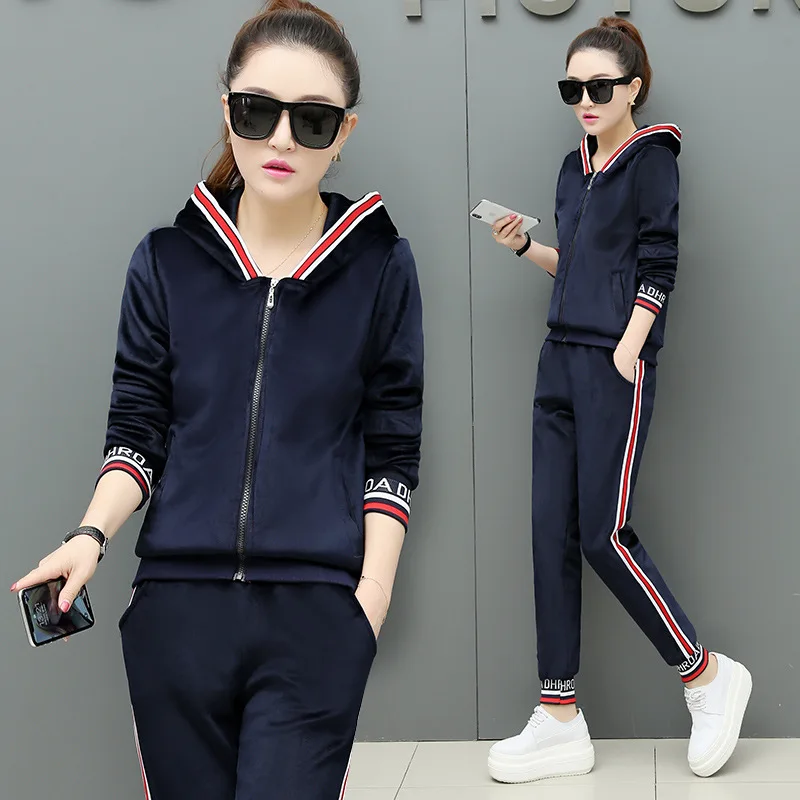 Women Tracksuit Sportswear Winter Velvet Fleece Sweater Hoodies Sweatshirt+pants Running Jogging Casual Set Sport Warm Suit
Women Tracksuit Sportswear Winter Velvet Fleece Sweater Hoodies Sweatshirt+pants Running Jogging Casual Set Sport Warm Suit