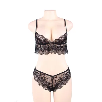 Plus Size 5XL Black White Lace Bra + Panty Summer Women Lingerie Set Fantasias Sexy Erotic Floral Transparent Sexy Set
Plus Size 5XL Black White Lace Bra + Panty Summer Women Lingerie Set Fantasias Sexy Erotic Floral Transparent Sexy Set