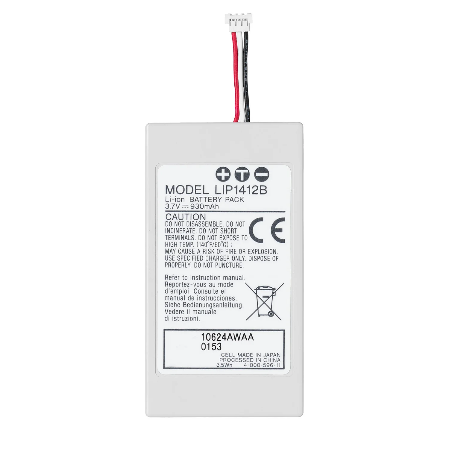 3.7V 930mAh Rechargeable Battery For Sony PSP GO PSP-N1000/N1001/N1002/N1003/N1004 Battery Pack Replacement
3.7V 930mAh Rechargeable Battery For Sony PSP GO PSP-N1000/N1001/N1002/N1003/N1004 Battery Pack Replacement
