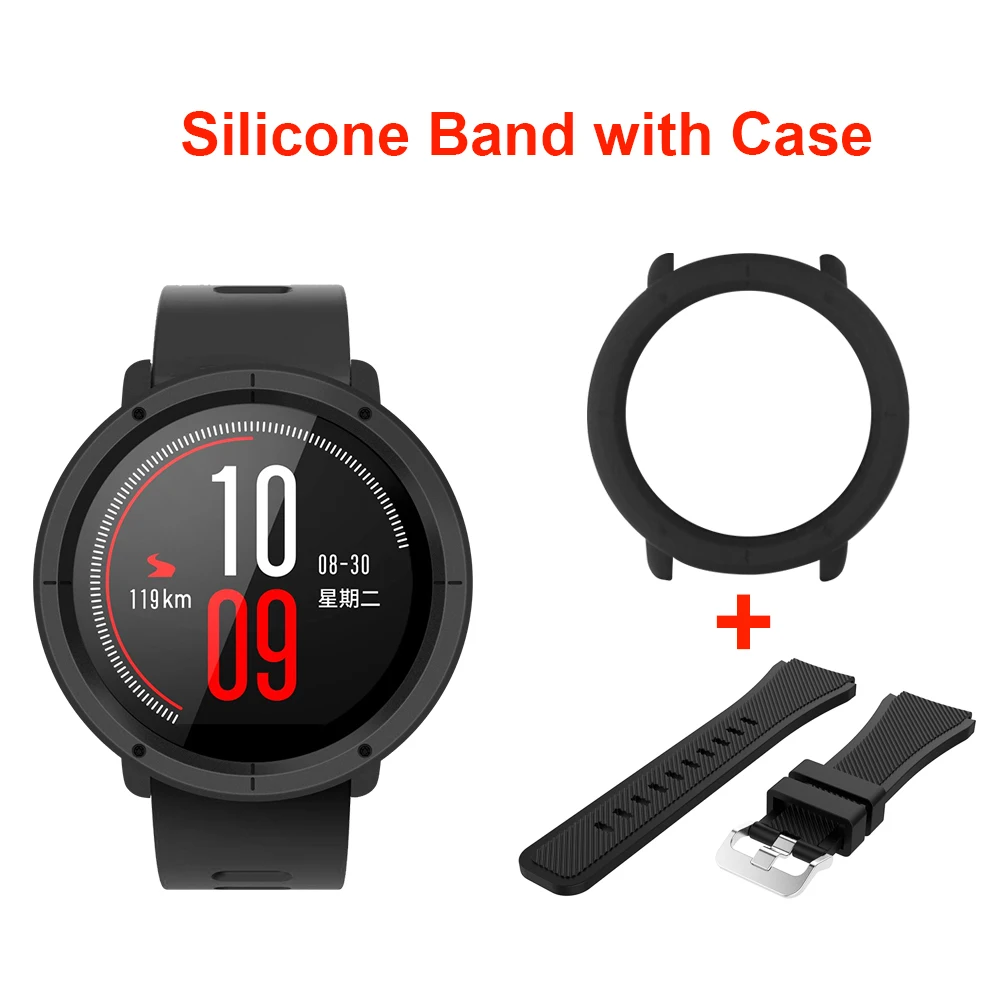 SIKAI 22mm Soft Silicone Watch Band With Protective Case for Huami Amazfit Pace Bracelet +Case Smartwatch Band Wristband Straps
SIKAI 22mm Soft Silicone Watch Band With Protective Case for Huami Amazfit Pace Bracelet +Case Smartwatch Band Wristband Straps