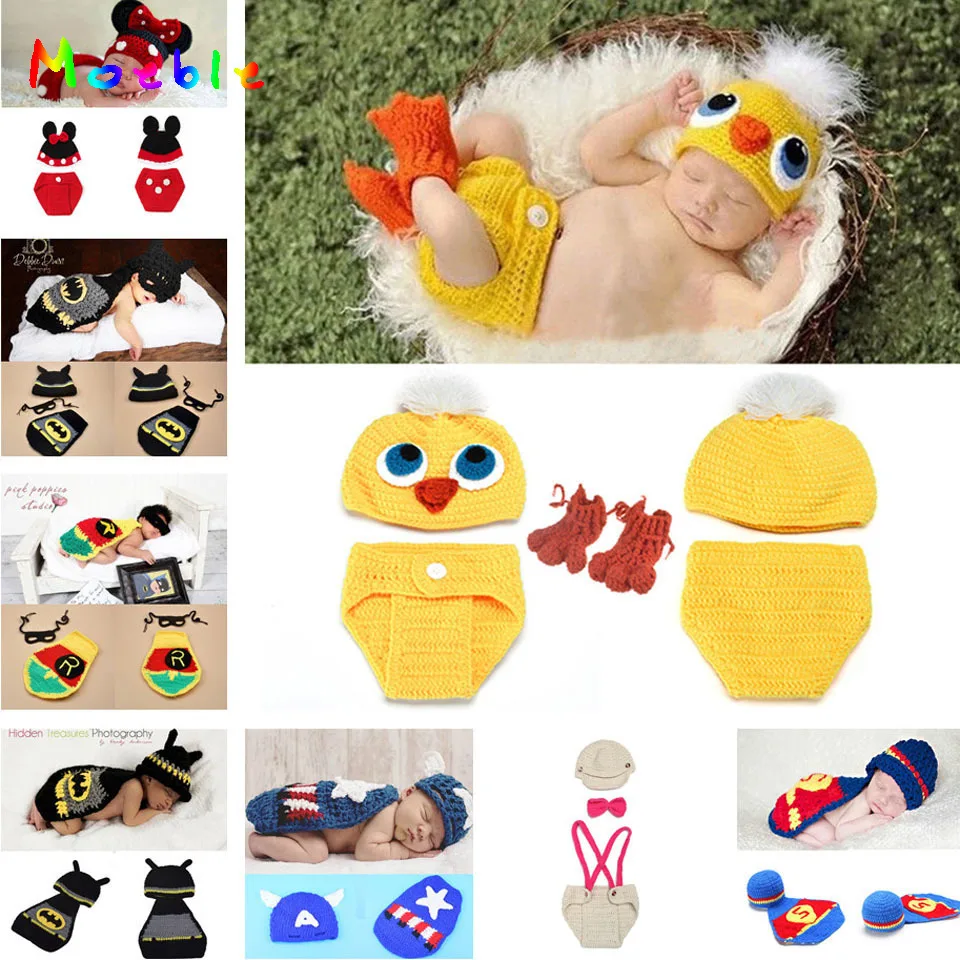 Retail Mickey Designs Baby Crochet Animal Costume Handmade Infant Photography Props Boy Girl Knitted Photo Props 1set MZS-14015
Retail Mickey Designs Baby Crochet Animal Costume Handmade Infant Photography Props Boy Girl Knitted Photo Props 1set MZS-14015