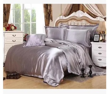 Silver bedding sets Cal king size queen full grey duvet cover fitted silk satin sheet sheets bed in a bag double bedspreads 5pcs
Silver bedding sets Cal king size queen full grey duvet cover fitted silk satin sheet sheets bed in a bag double bedspreads 5pcs