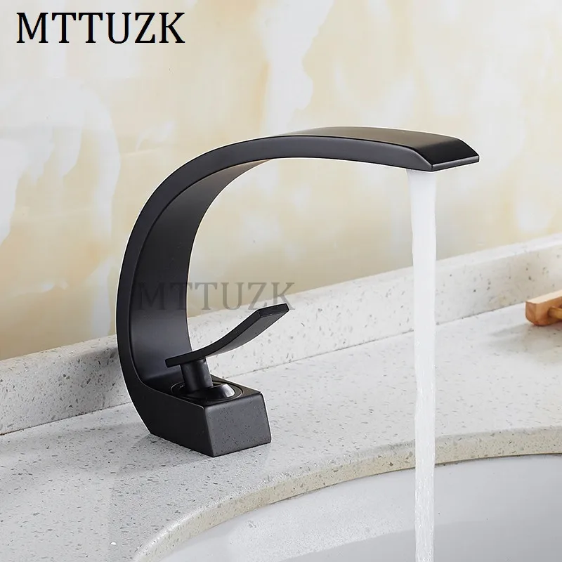 MTTUKZ смесители для умывальника Современный Смеситель ванной комнаты латунный