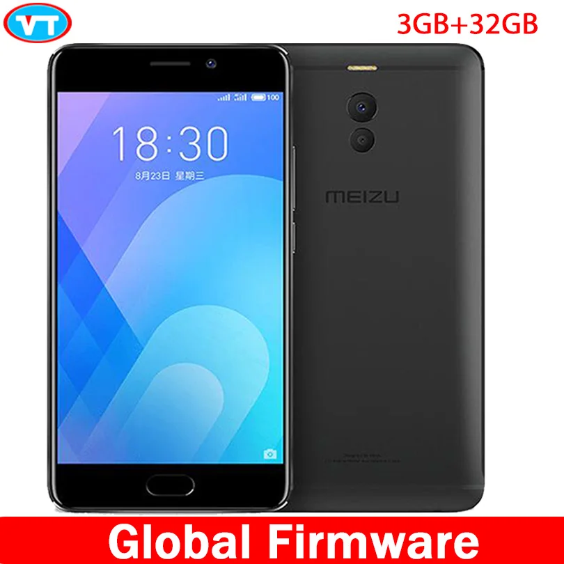 

Meizu M6 Note 6 global firmware 3GB RAM 32GB ROM 4G LTE Snapdragon 625 Octa Core 5.5" FHD bluetooth Cell Phone metal body