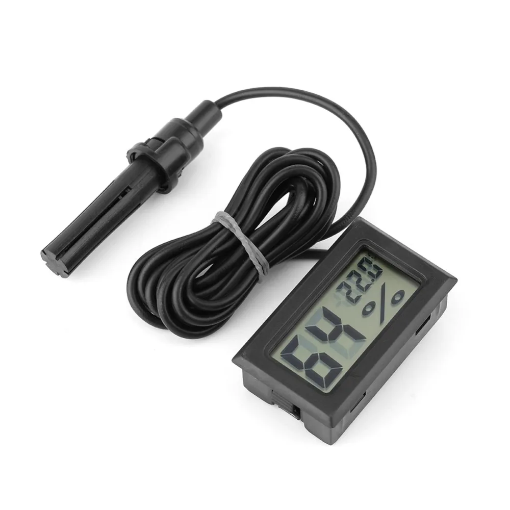 Hilitand TS-802 LCD Digital Temperature Thermometer Humidity Hygrometer Wired External Sensor Tester Mini Probe Home Thermometer
Hilitand TS-802 LCD Digital Temperature Thermometer Humidity Hygrometer Wired External Sensor Tester Mini Probe Home Thermometer
