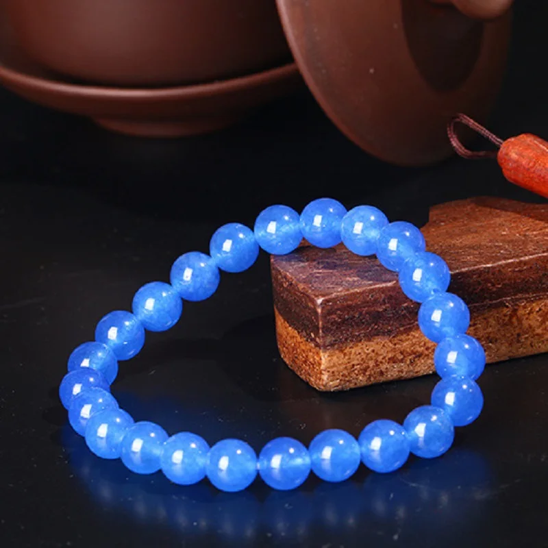 Best selling natural stone yellow, red, blue, purple, white, green crystal chalcedony female fashion bracelet
Best selling natural stone yellow, red, blue, purple, white, green crystal chalcedony female fashion bracelet