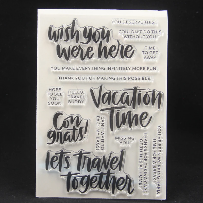 ZFPARTY Let's Travel Together Transparent Clear Silicone Stamp/Seal for DIY scrapbooking/photo album Decorative card making
ZFPARTY Let's Travel Together Transparent Clear Silicone Stamp/Seal for DIY scrapbooking/photo album Decorative card making