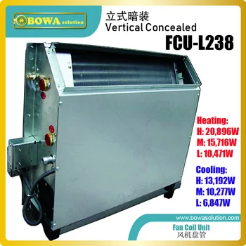Vertical concealed FCU can be installed in wall or cabinet to make rooms look more beautiful in cold area, such as east Europe
Vertical concealed FCU can be installed in wall or cabinet to make rooms look more beautiful in cold area, such as east Europe