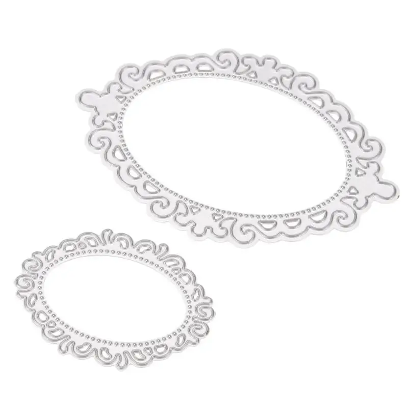 2Pcs Lace Oval Metal Cutting Dies Stencils for DIY Scrapbooking Dies Photo Album Decorative Embossing Folder Craft Dies
2Pcs Lace Oval Metal Cutting Dies Stencils for DIY Scrapbooking Dies Photo Album Decorative Embossing Folder Craft Dies
