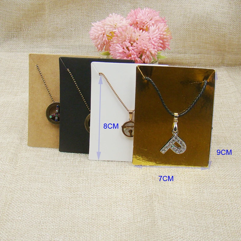 zerongE jewelry 7*9cm white/kraft/black/gold paper jewelry package & display card necklace packing card 100pcs custom cost extra
zerongE jewelry 7*9cm white/kraft/black/gold paper jewelry package & display card necklace packing card 100pcs custom cost extra