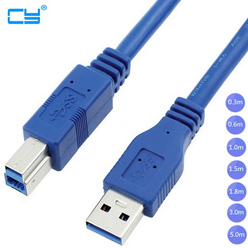 Кабель USB 3 0 типа А папа AM-USB B BM USB3.0 м 6 1 5 8 фут 2 фута футов 10 30 см метра | Компьютеры и