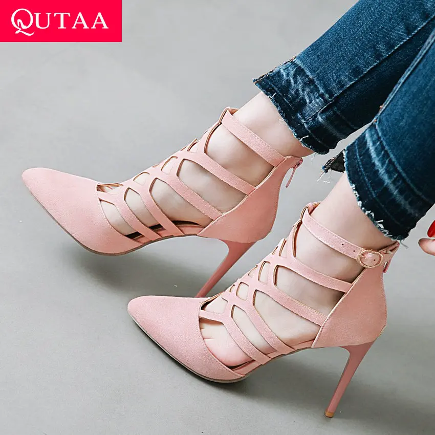 QUTAA 2019 Women Pumps New Fashion Women Pumps Thin High Heel Pointed Toe Platform Flock Women Shoes Ladies Pumps Size 34-43
QUTAA 2019 Women Pumps New Fashion Women Pumps Thin High Heel Pointed Toe Platform Flock Women Shoes Ladies Pumps Size 34-43