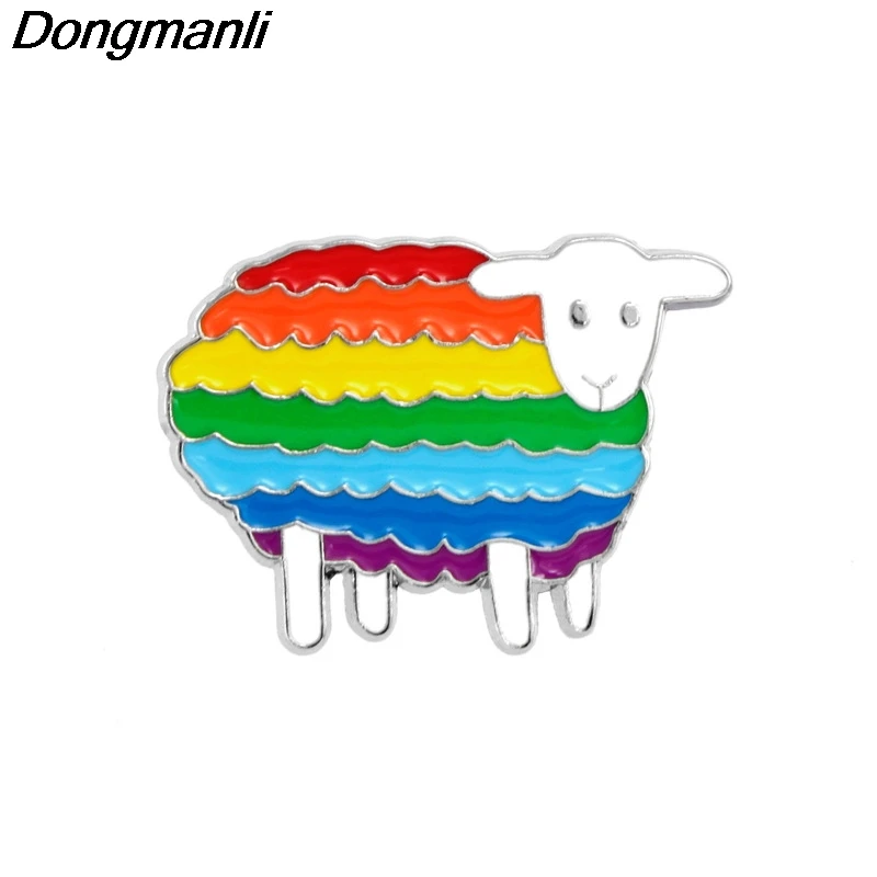 P3372 Dongmanli Rainbow sheep Enamel Pins and Brooches for Women Men Lapel Pin backpack bags badge Couple Gifts
P3372 Dongmanli Rainbow sheep Enamel Pins and Brooches for Women Men Lapel Pin backpack bags badge Couple Gifts