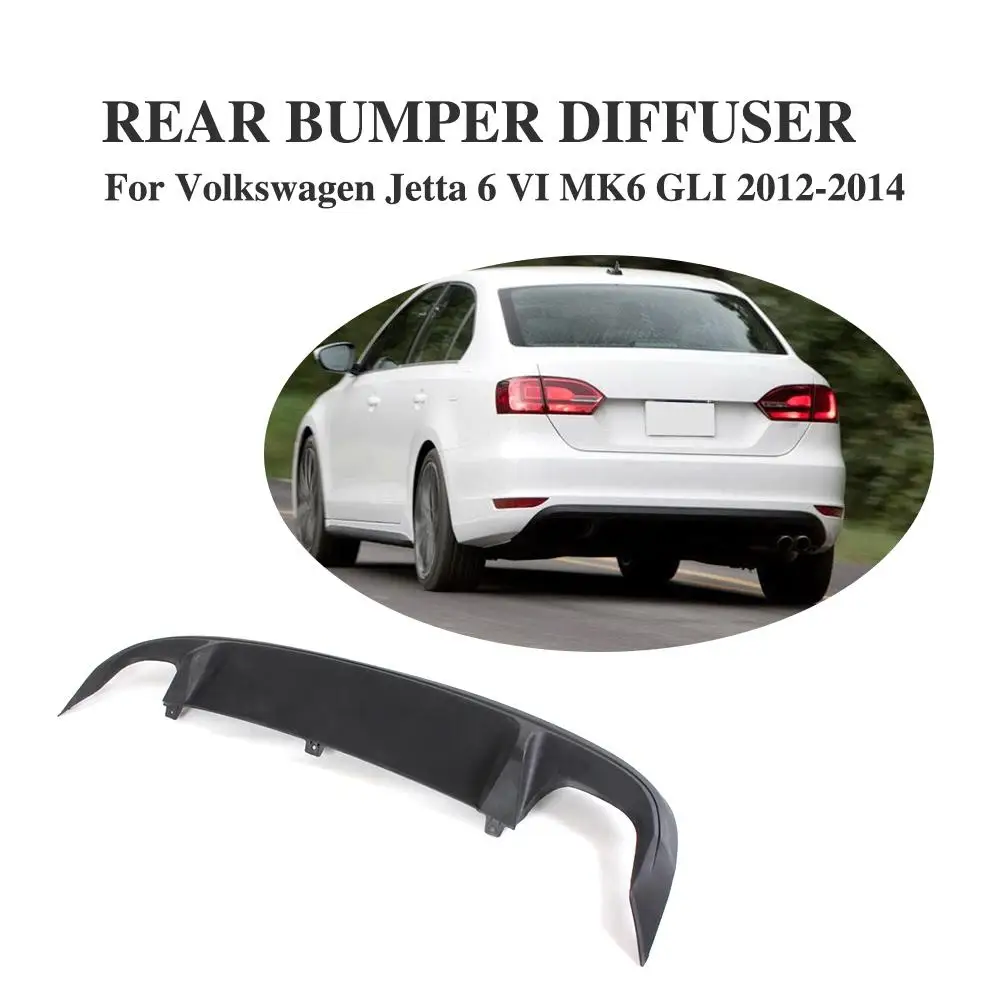 Задний бампер диффузор спойлер для Volkswagen VW Jetta 6 MK6 GLI 2012 2014 ABS черный|spoiler lip|rear bumper