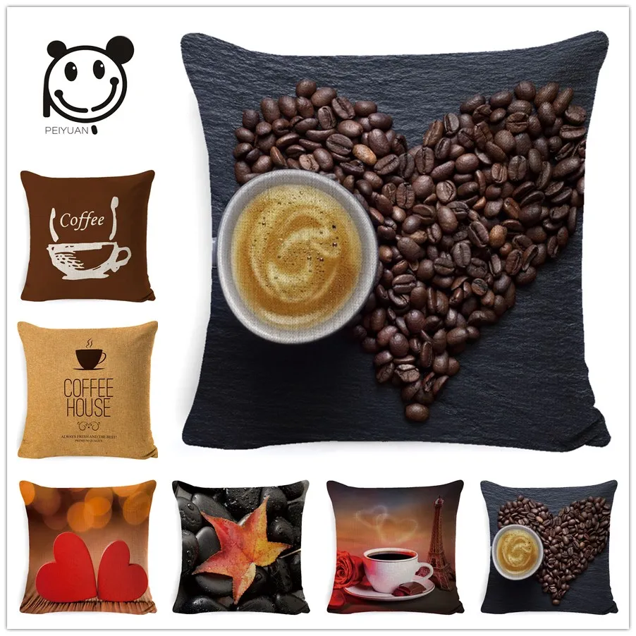 PEIYUAN Cushion Pillowcase Cover Cartoon Printed Love Heart Maple Leaves Coffee Throw Sofa Seat Car Linen Pillow Case
PEIYUAN Cushion Pillowcase Cover Cartoon Printed Love Heart Maple Leaves Coffee Throw Sofa Seat Car Linen Pillow Case