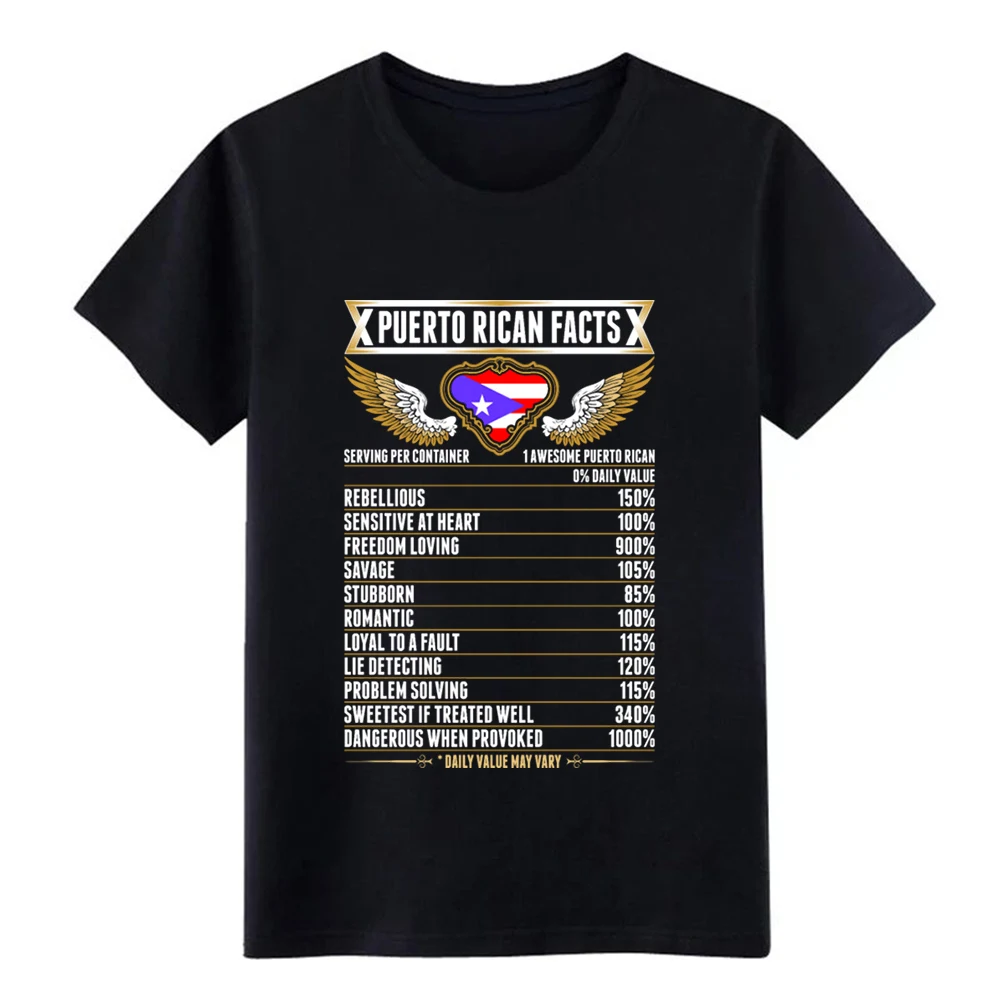 Puerto Rico Puerto Rican Facts t shirt create 100% cotton S-3xl Unique Graphic Breathable Summer Style cool shirt
Puerto Rico Puerto Rican Facts t shirt create 100% cotton S-3xl Unique Graphic Breathable Summer Style cool shirt