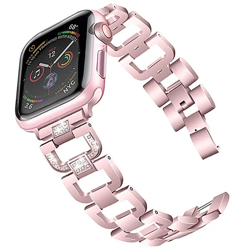 ASHEI Metal Jewelry Wristband Strap For Apple Watch Band Series 4 44mm 40mm Bling Stainless Steel Bracelet For Iwatch 42mm 38mm
ASHEI Metal Jewelry Wristband Strap For Apple Watch Band Series 4 44mm 40mm Bling Stainless Steel Bracelet For Iwatch 42mm 38mm