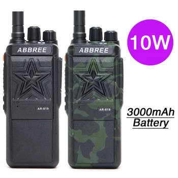 ABBREE AR-819 10W Walkie Talkie Powerful No magnetic Loudspeaker 16CH 3000Mah 10KM Long Range Hunting Ham CB Radio Transceiver
ABBREE AR-819 10W Walkie Talkie Powerful No magnetic Loudspeaker 16CH 3000Mah 10KM Long Range Hunting Ham CB Radio Transceiver