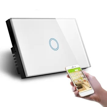 US WiFi Wall Switch Touch Switch One Gang Control by APP in Phone L and N Switch with Power Monitor Support Double C
US WiFi Wall Switch Touch Switch One Gang Control by APP in Phone L and N Switch with Power Monitor Support Double C
