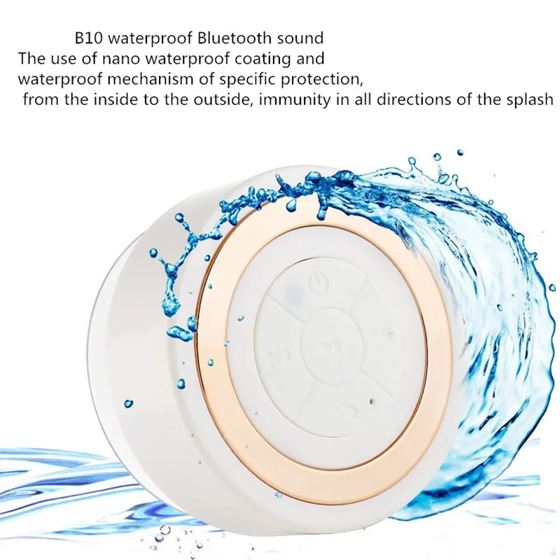 Mini Wireless B10 Bluetooth Speakers Waterproof Shower Small Music Audio LED Light Stereo Sound Handsfree-in Portable Speakers
Mini Wireless B10 Bluetooth Speakers Waterproof Shower Small Music Audio LED Light Stereo Sound Handsfree-in Portable Speakers