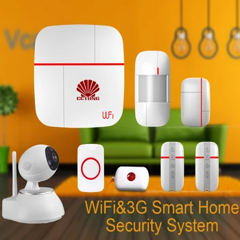 Vcare WIFI & 3G WCDMA Data Stream Smart for Home Alarm System with Motion & Door/Window Sensor & Medical Emergency Button Ver B
Vcare WIFI & 3G WCDMA Data Stream Smart for Home Alarm System with Motion & Door/Window Sensor & Medical Emergency Button Ver B