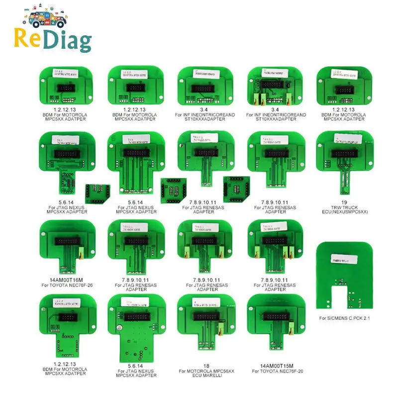 BDM Probe 22pcs Full Adapters For KTAG KESS KTM Dimsport Denso, Marelli, Bosch, Siemens Works LED BDM Frame ECU Programming Tool
BDM Probe 22pcs Full Adapters For KTAG KESS KTM Dimsport Denso, Marelli, Bosch, Siemens Works LED BDM Frame ECU Programming Tool