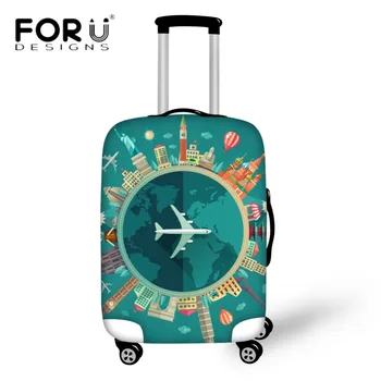 FORUDESIGNS Thicker Luggage Protective Cover Fashionable Suitcase Covers Apply to 18-30 Inch Trolley Case Travel Bag Organizer 
FORUDESIGNS Thicker Luggage Protective Cover Fashionable Suitcase Covers Apply to 18-30 Inch Trolley Case Travel Bag Organizer