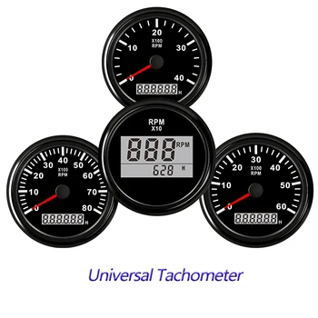 Tachometer for Boat motor 52/85mm Mini Round LCD Digital red light 0-9990 RPM engine Truck Gauge 12 V 24 V Lap timer Hour meter
Tachometer for Boat motor 52/85mm Mini Round LCD Digital red light 0-9990 RPM engine Truck Gauge 12 V 24 V Lap timer Hour meter