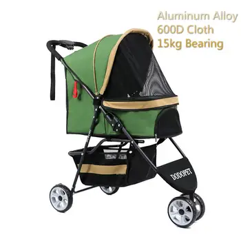 High-grade Pet Stroller Breathable Aluminum Alloy+600D Cloth Pet Stroller Quick-foldable 3 Wheel Dog Cat Seat Bag 15kgBearing
High-grade Pet Stroller Breathable Aluminum Alloy+600D Cloth Pet Stroller Quick-foldable 3 Wheel Dog Cat Seat Bag 15kgBearing