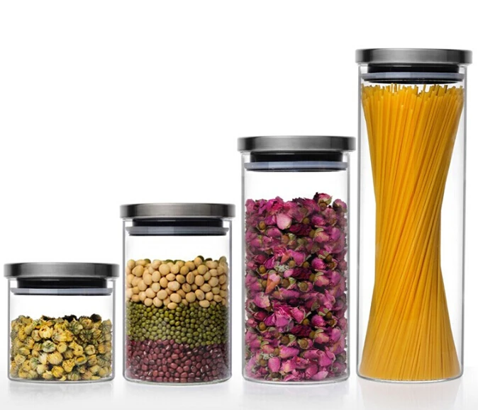 1PC 600ml 800ml 1000ml 1300ml Transparent glass sealed kitchen storage food containers Cereals beans storage bottle jar JO 1049
1PC 600ml 800ml 1000ml 1300ml Transparent glass sealed kitchen storage food containers Cereals beans storage bottle jar JO 1049