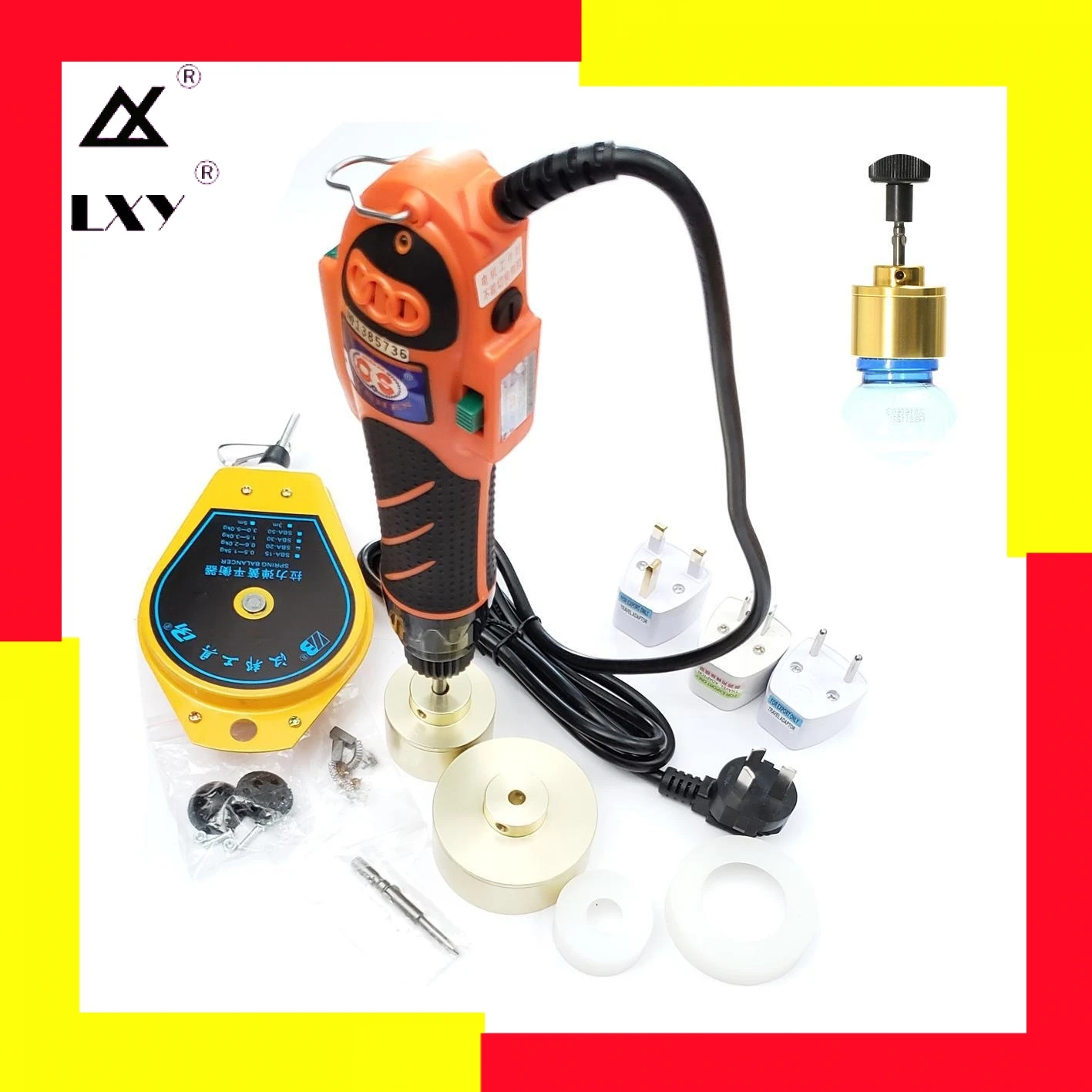 Manual Capper Hand Held Bottle Capping Machine Tool Plastic Metal Cap Cover Lid 10-50mm Screw Big Power Rotating Free Shipping
Manual Capper Hand Held Bottle Capping Machine Tool Plastic Metal Cap Cover Lid 10-50mm Screw Big Power Rotating Free Shipping