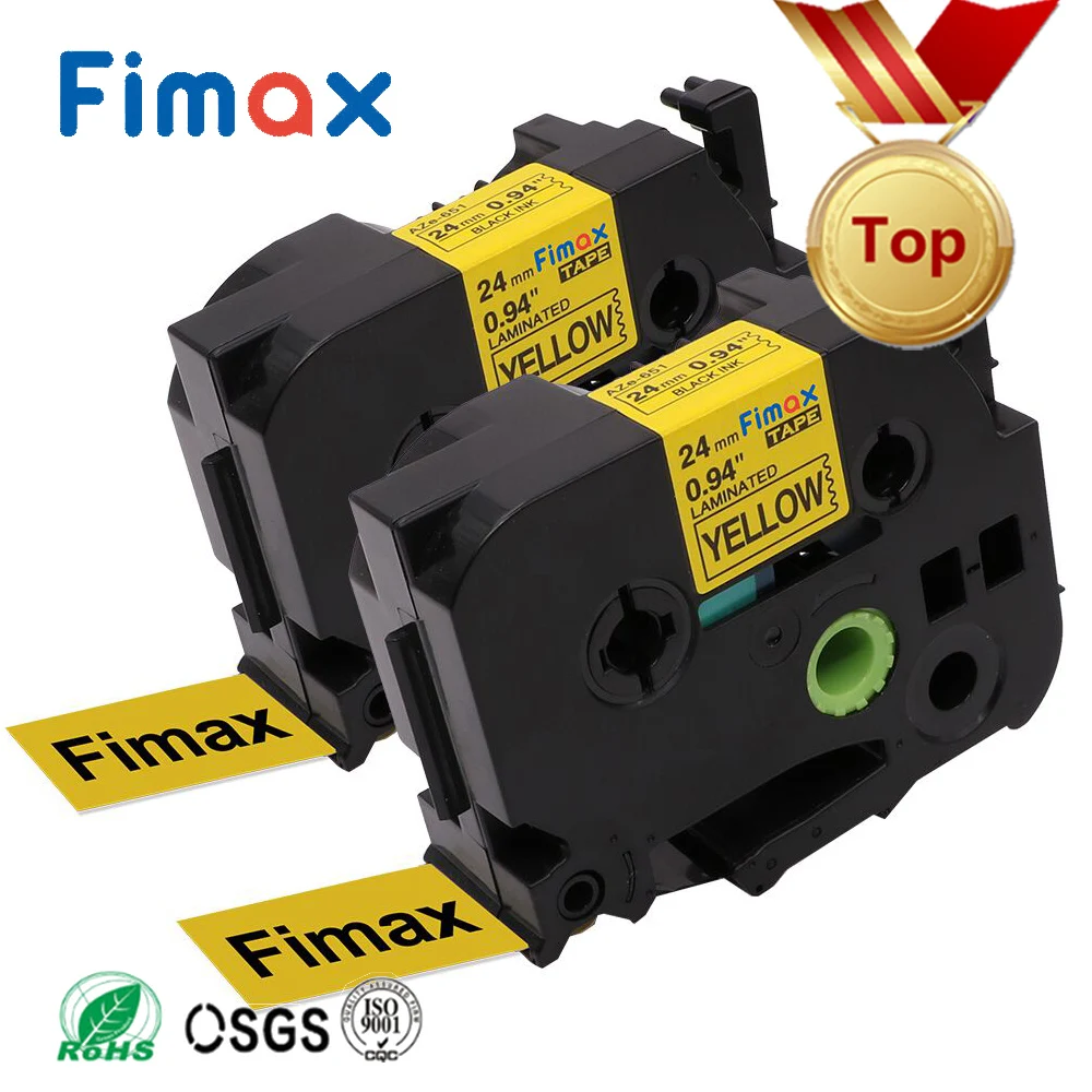 Fimax 2 упаковки, совместимые с Brother TZe651 TZe-451 P-touch, этикетка, лента, Φ 24 мм * 8 м, черная на желтом роде P-touch Tze этикетка
Fimax 2 упаковки, совместимые с Brother TZe651 TZe-451 P-touch, этикетка, лента, Φ 24 мм * 8 м, черная на желтом роде P-touch Tze этикетка