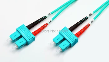 (2pcs/lot) SC-SC Multimode OM3 Fiber Optic Cable Patch Cord, Duplex, Color Aqua, 1m to 10m
(2pcs/lot) SC-SC Multimode OM3 Fiber Optic Cable Patch Cord, Duplex, Color Aqua, 1m to 10m