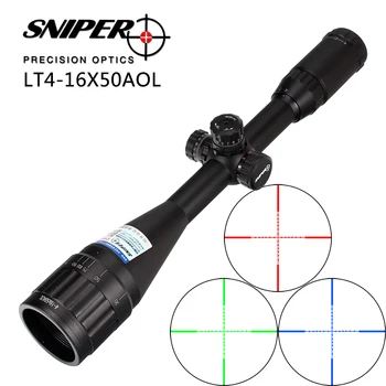 Sniper 4-16X50 AOL 1 inch Full Size Tactical Optical Sight Illuminate Mil-Dot RifleScope Locking Resetting Hunting Rifle Scope
Sniper 4-16X50 AOL 1 inch Full Size Tactical Optical Sight Illuminate Mil-Dot RifleScope Locking Resetting Hunting Rifle Scope