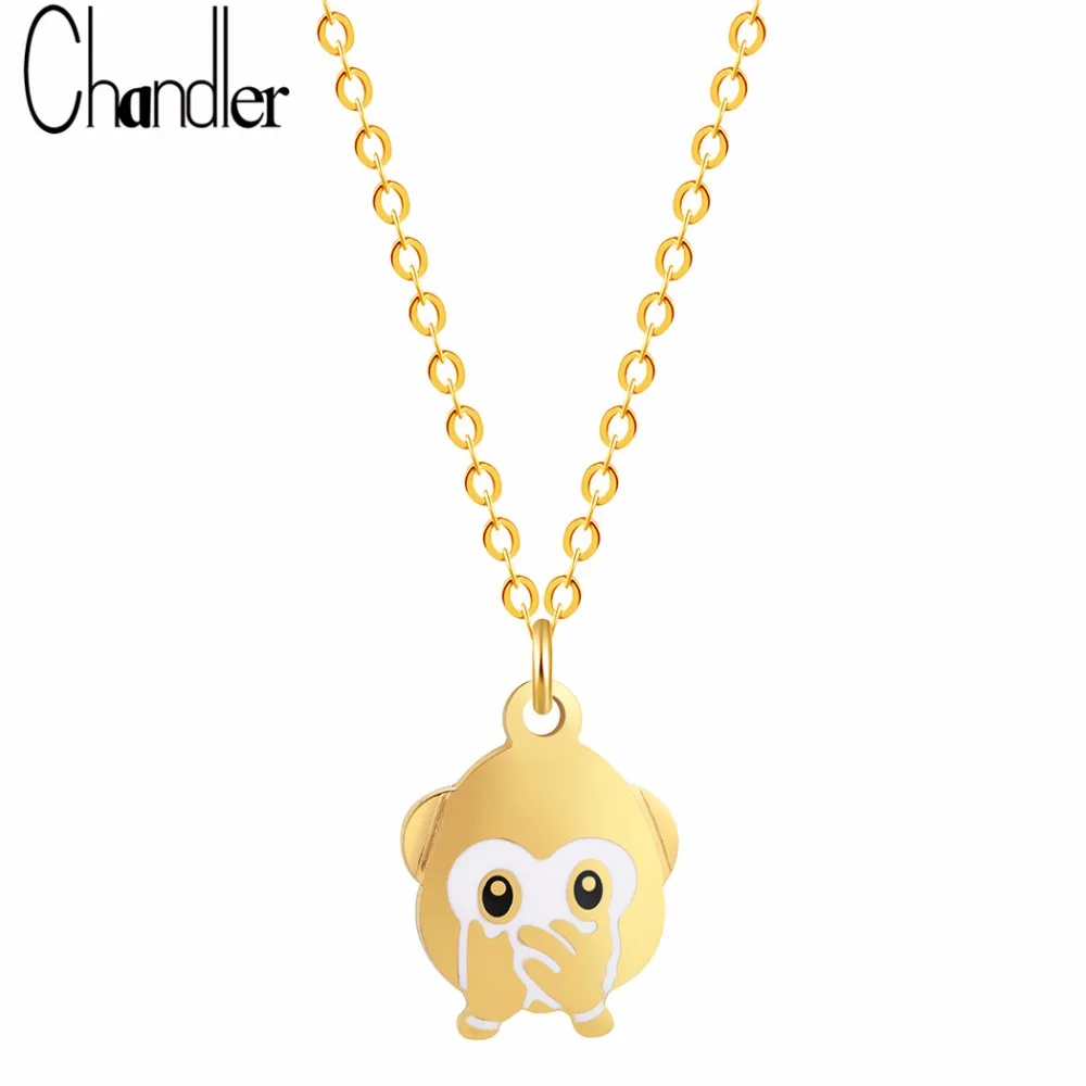 Chandler Cute Monkey Pendant Necklaces Cover One's Mouth Emotion Expression Punk Goho Fashion Jewelry Infinity Party Accessaries
Chandler Cute Monkey Pendant Necklaces Cover One's Mouth Emotion Expression Punk Goho Fashion Jewelry Infinity Party Accessaries