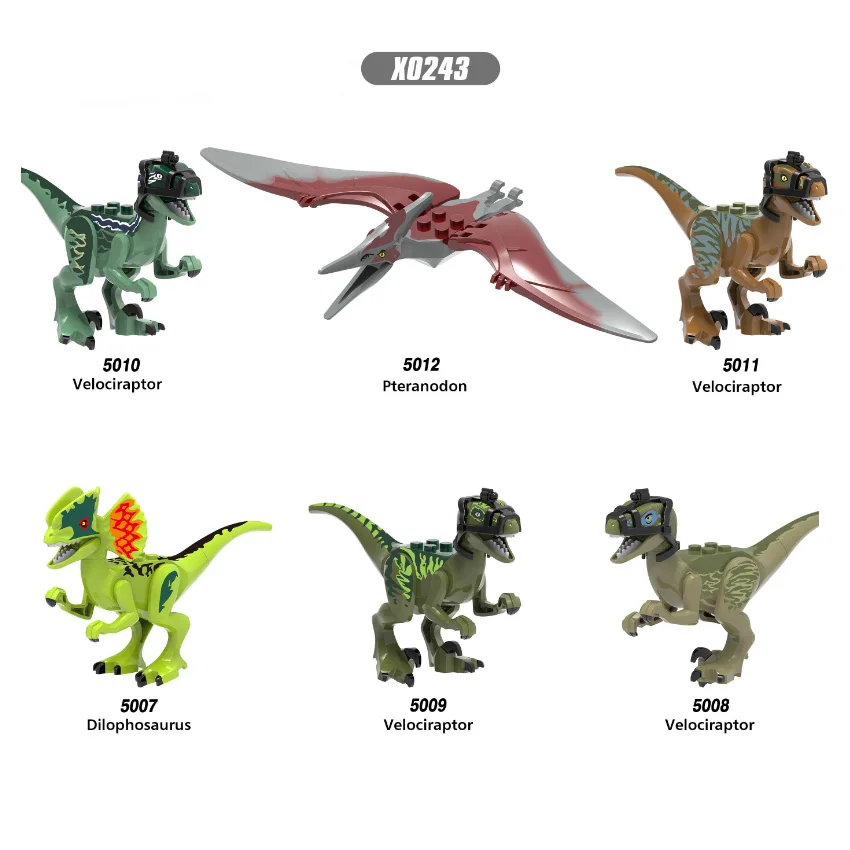 Single sale Legoedly Jurassicing World 1143 Velociraptor Pteranodon Dinosaurs Dilophosaurus action figure Building Blocks Toys
Single sale Legoedly Jurassicing World 1143 Velociraptor Pteranodon Dinosaurs Dilophosaurus action figure Building Blocks Toys