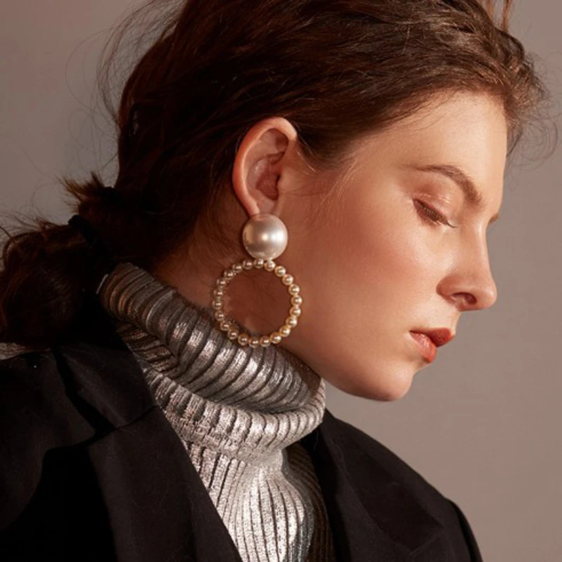 Ztech 2019 ZA Crystal Long Dangle Earrings For Women Fashion Big Circle Simulated-pearl Bohemian Punk Statement Earring Jewelry
Ztech 2019 ZA Crystal Long Dangle Earrings For Women Fashion Big Circle Simulated-pearl Bohemian Punk Statement Earring Jewelry