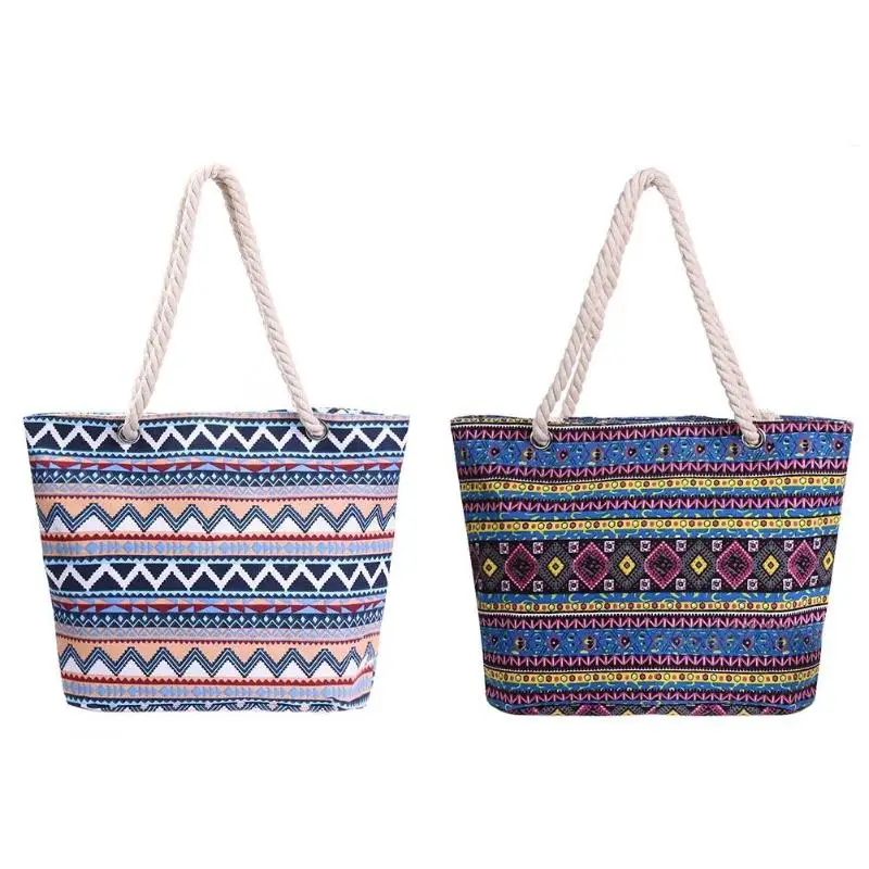 Thailand National Ethnic Print Handbag Women Canvas Bohemian Style Shoulder Beach Bag Big Capacity Female Casual Tote Shopping
Thailand National Ethnic Print Handbag Women Canvas Bohemian Style Shoulder Beach Bag Big Capacity Female Casual Tote Shopping