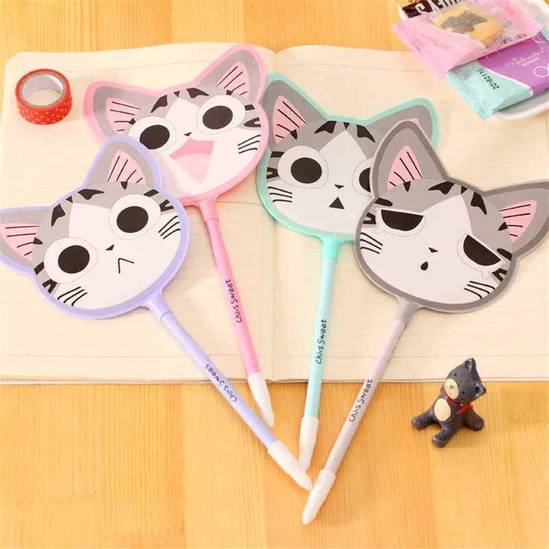 Korean Creative Cat Fan Anime Gel Pen Stationery Store Funny Kids Cute Kawaii Escritorio School Tool Material Thing Item Shop
Korean Creative Cat Fan Anime Gel Pen Stationery Store Funny Kids Cute Kawaii Escritorio School Tool Material Thing Item Shop