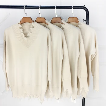 Sweater Women Korean Loose Tassel 2018 Autumn and Winter New Tassel V-neck Sweater Lady Casual Elegant Pullover
Sweater Women Korean Loose Tassel 2018 Autumn and Winter New Tassel V-neck Sweater Lady Casual Elegant Pullover