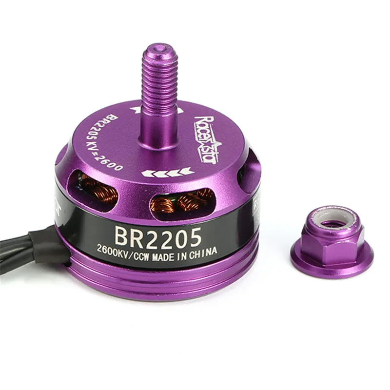 Оригинальный 1 шт. Racerstar Racing Edition 2205 BR2205 фиолетовый 210 кВ 2 4S бесщеточный двигатель