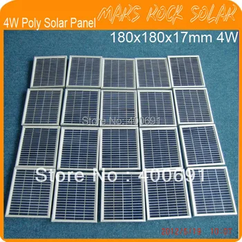 4W 18V Small Power Polycrystalline Solar Panel Module with Nice Appearance, Reliable Parameter, Long lifecycle, Hail Storm Proof
4W 18V Small Power Polycrystalline Solar Panel Module with Nice Appearance, Reliable Parameter, Long lifecycle, Hail Storm Proof
