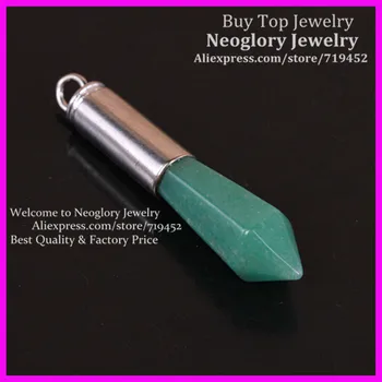 10PCS Silver Plated Nature Green Aventurine Top Point Pendant Gems Druzy Quartz Pendant Bullet Pendant Pendulum Pendant
10PCS Silver Plated Nature Green Aventurine Top Point Pendant Gems Druzy Quartz Pendant Bullet Pendant Pendulum Pendant
