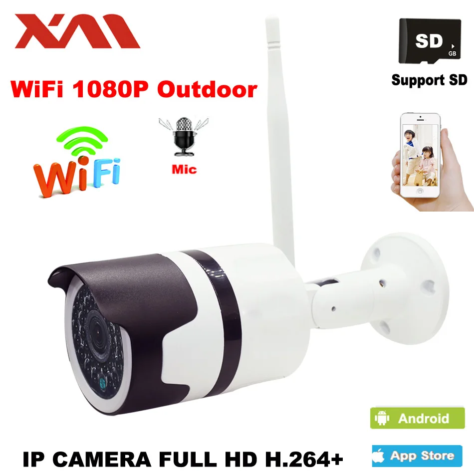 Наружная Водонепроницаемая цилиндрическая IP-камера XM 1080P, беспроводная Wi-Fi камера видеонаблюдения с поддержкой карты памяти, камера видеонаблюдения с ночным видением
Наружная Водонепроницаемая цилиндрическая IP-камера XM 1080P, беспроводная Wi-Fi камера видеонаблюдения с поддержкой карты памяти, камера видеонаблюдения с ночным видением