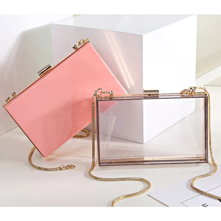 Transparent Style Simple Casual Acrylic Chains Handbag Women Purse Fashion Party Evening Shoulder Bag Wallet Mini Flap 4 Colors
Transparent Style Simple Casual Acrylic Chains Handbag Women Purse Fashion Party Evening Shoulder Bag Wallet Mini Flap 4 Colors