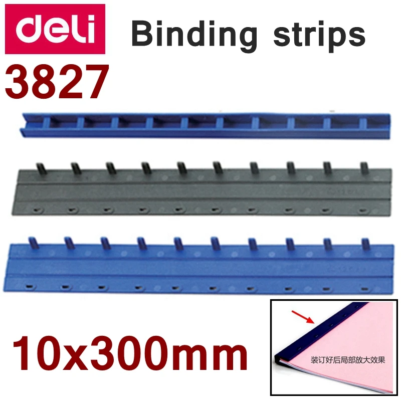 100PCS/LOT Deli 3827 PVC Binding strips 10 holes A4(10x300mm) Comb binding machine suppliers binding 70 pages
100PCS/LOT Deli 3827 PVC Binding strips 10 holes A4(10x300mm) Comb binding machine suppliers binding 70 pages