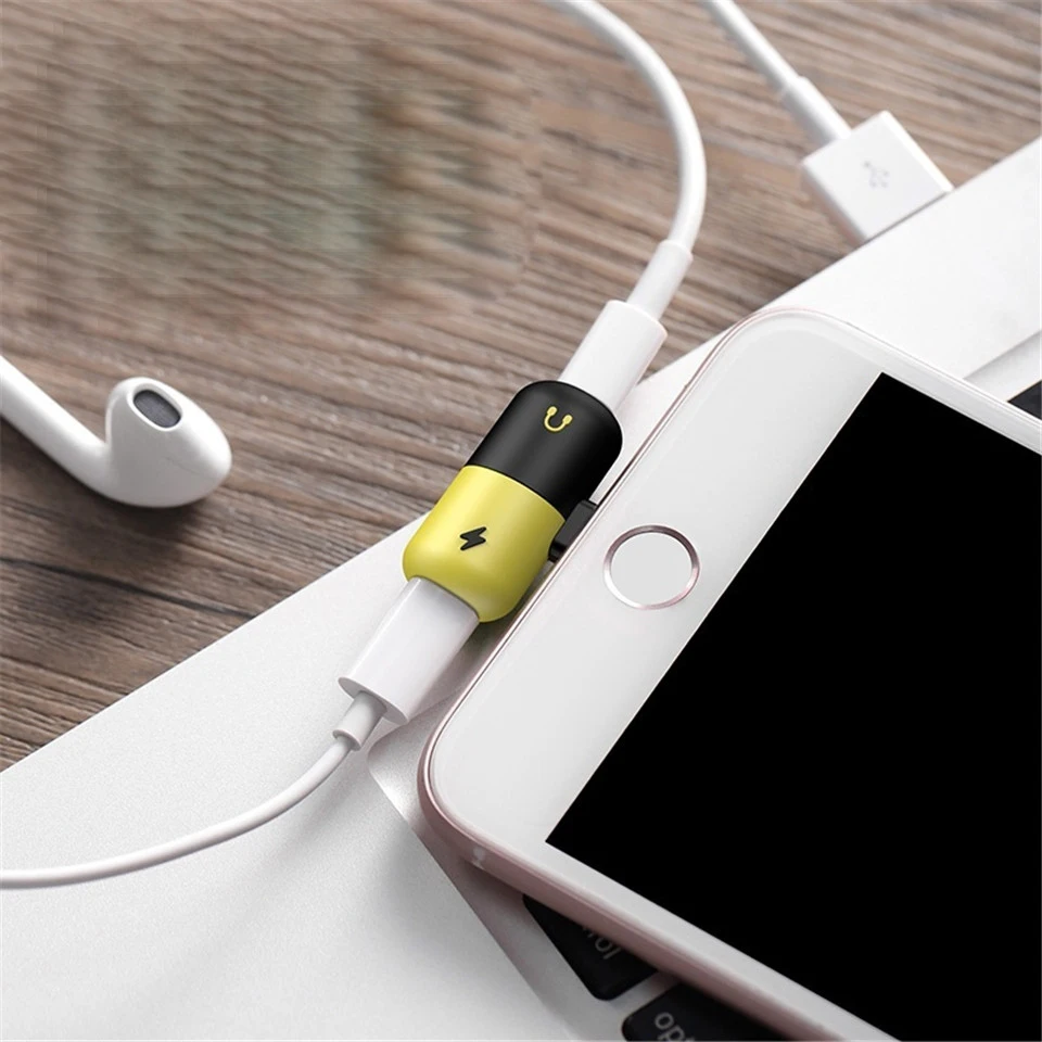 Cherie 2 In 1 Dual Ports Earphone Adapter For iPhone 7 8 Plus X XS Max XR Audio Splitter Cable AUX Music Call Charging Converter
Cherie 2 In 1 Dual Ports Earphone Adapter For iPhone 7 8 Plus X XS Max XR Audio Splitter Cable AUX Music Call Charging Converter